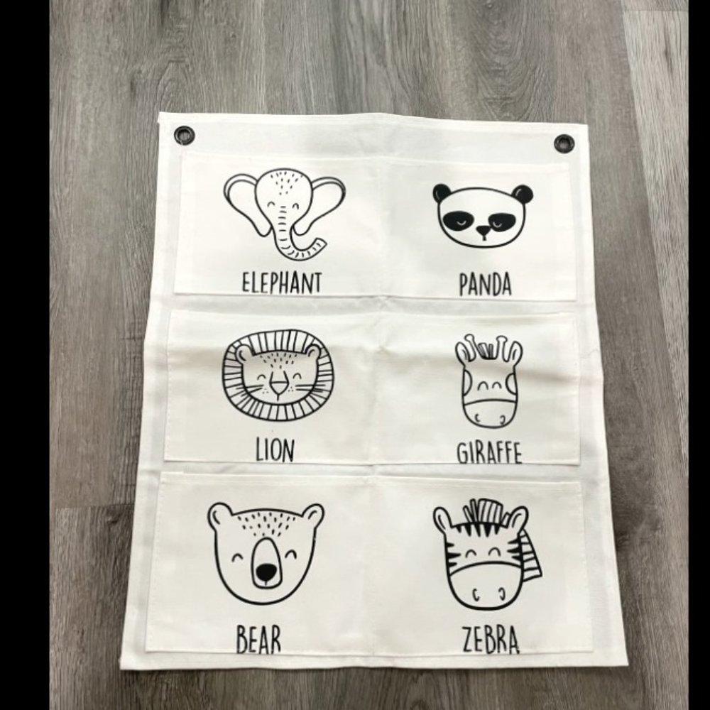 Banner playroom decor - kids hanging banner - kids decor - high contrast banner